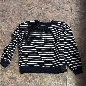 Striped Navy and White Sweater